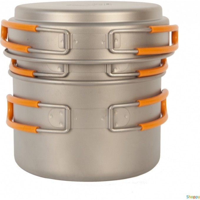 Набор кастрюли с крышкой KOVEA 1200+800 мл NZ Ti Pot Set TS-014 Набор кастрюли с крышкой KOVEA 1200+800 мл NZ Ti Pot Set TS-014